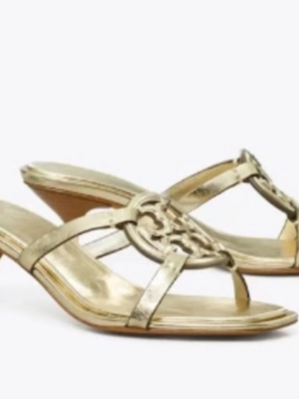 New! Limited edition! Tory Burch Geo Bombe MILLER LOW HEEL SANDAL #9.5